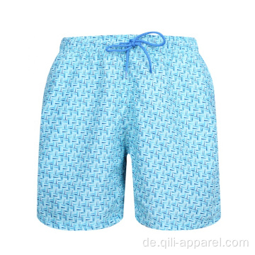 Boardshorts Print Plain Herren Badehose Badebekleidung